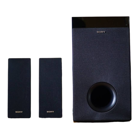 Sony HT-FS30 Manual De Instrucciones