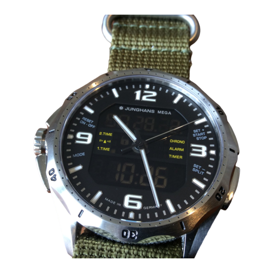 Junghans W 615.97 Manual De Instrucciones