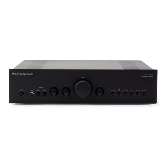 Cambridge Audio azur 540A V2.0 Manual Del Usuario