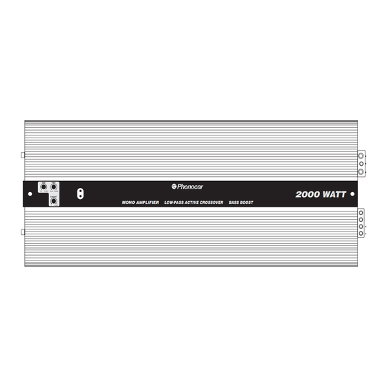 Phonocar Five line PH5200 Instrucciones Para El Montaje