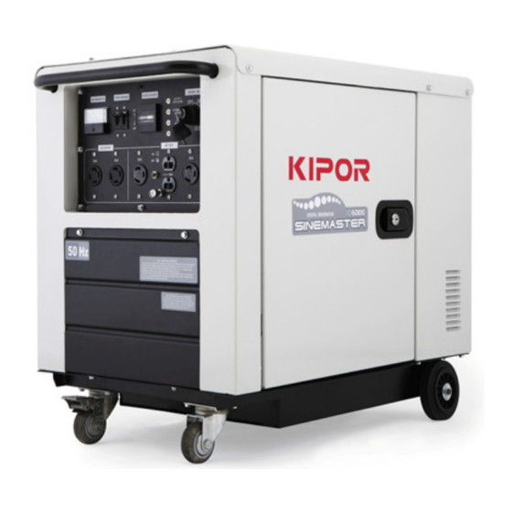 Kipor SINEMASTER ID6000 Manuales