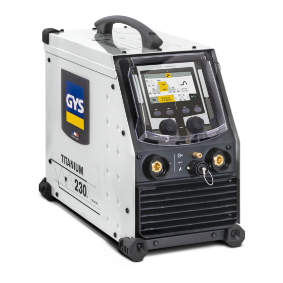 GYS TITANIUM 400 AC/DC Manual De Instrucciones