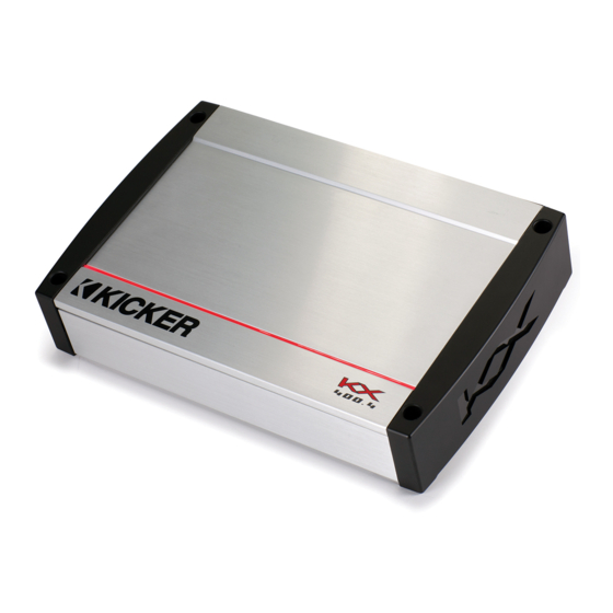 Kicker KX400.4 Manual Del Propietário