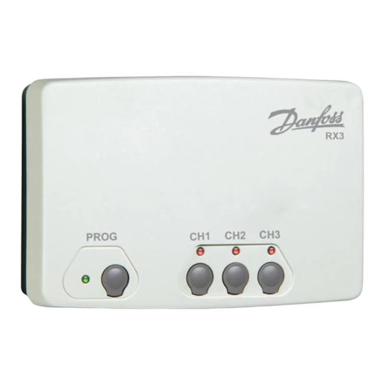 Danfoss RX1 Instrucciones De Instalación / Instrucciones Del Usuario