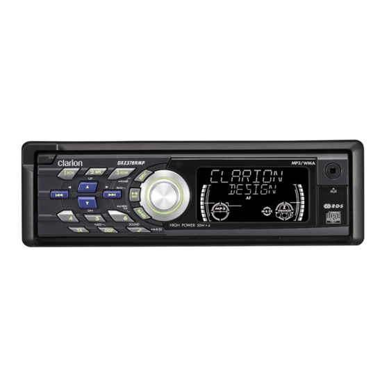 Clarion DXZ378RMP Manual De Instrucciones