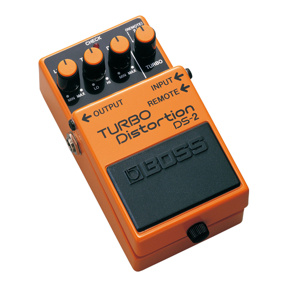Boss DS-2 Guia De Inicio Rapido