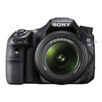 Sony SLT-A58 Manual De Instrucciones