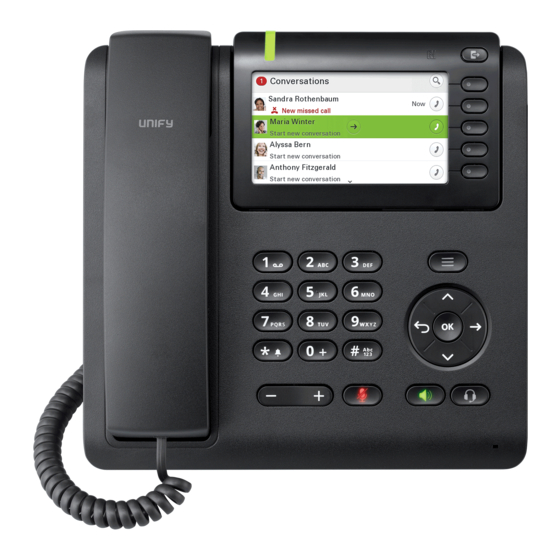 Unify OpenScape Desk Phone CP600 Manual De Instrucciones