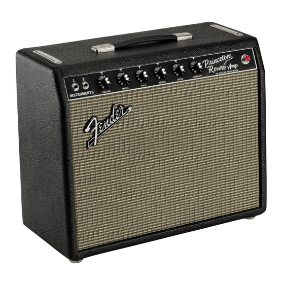 Fender Princeton Reverb Manual De Instrucciones