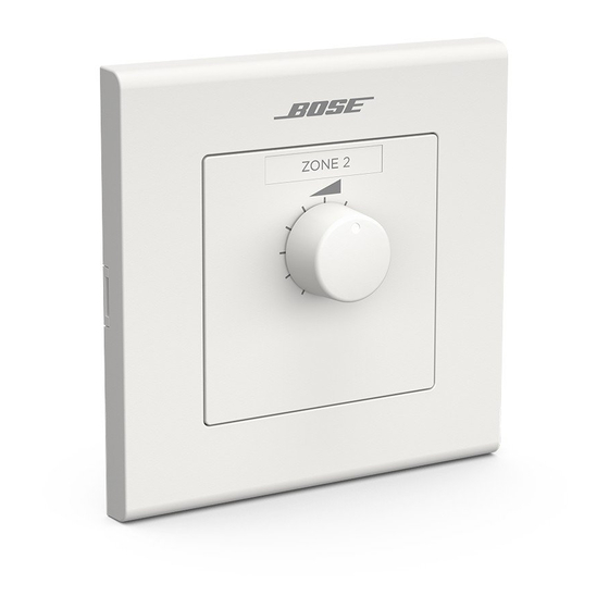 Bose Professional ControlCenter Serie Manuales