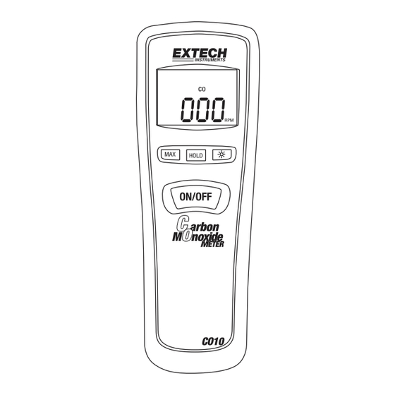 Extech Instruments CO10 Manual Del Usuario