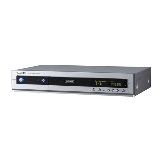 Samsung DVD-HR710 Manual De Instrucciones