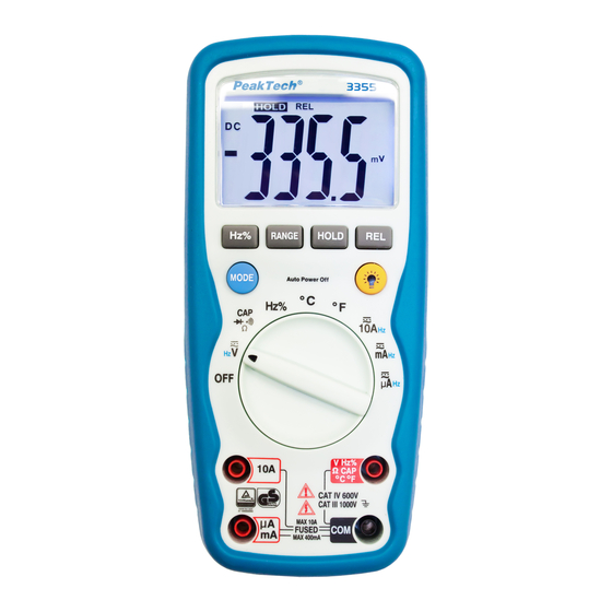 PeakTech 3355 Manual De Uso