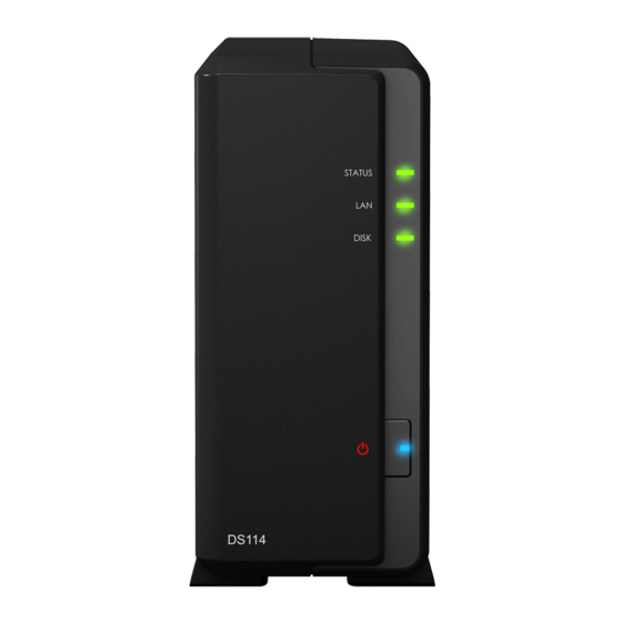 Synology DiskStation DS114 Guía De Instalación Rápida