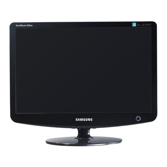 Samsung SyncMaster 932NW Manual Del Usuario