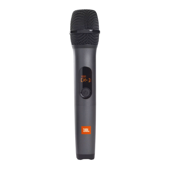 Harman JBL WIRELESS MICROPHONE Guia De Inicio Rapido