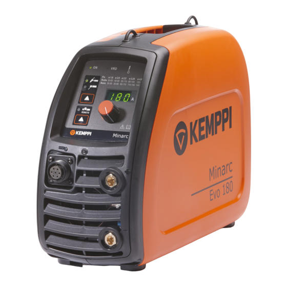 Kemppi Minark Evo 180 Manuales