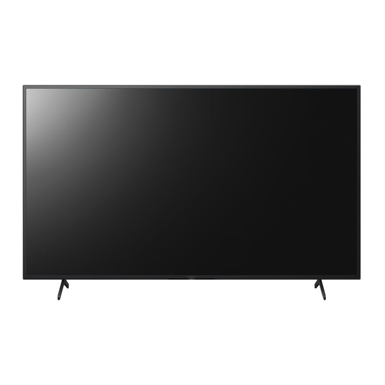 Sony BRAVIA FW-100BZ40J Guía De Referencia