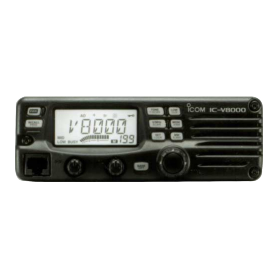 Icom IC-V8000 Manuales