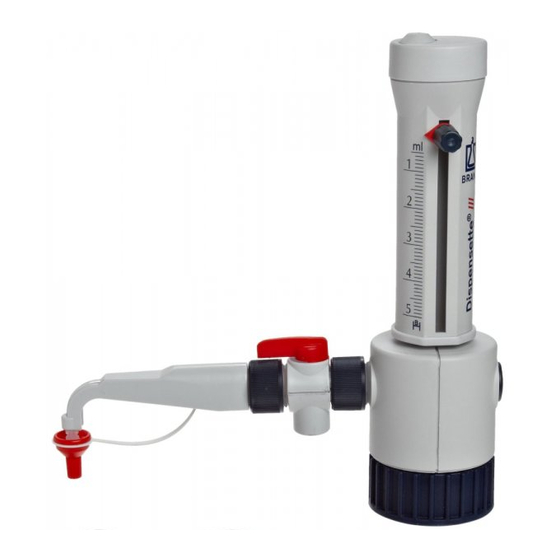 BRAND Dispensette III Instrucciones De Manejo
