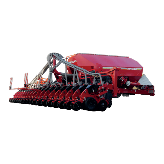 horsch MAESTRO 12 SW Manuales