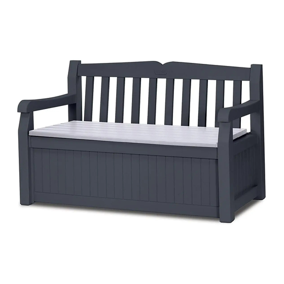 Keter EDEN STORAGE BENCH Manual Del Usuario