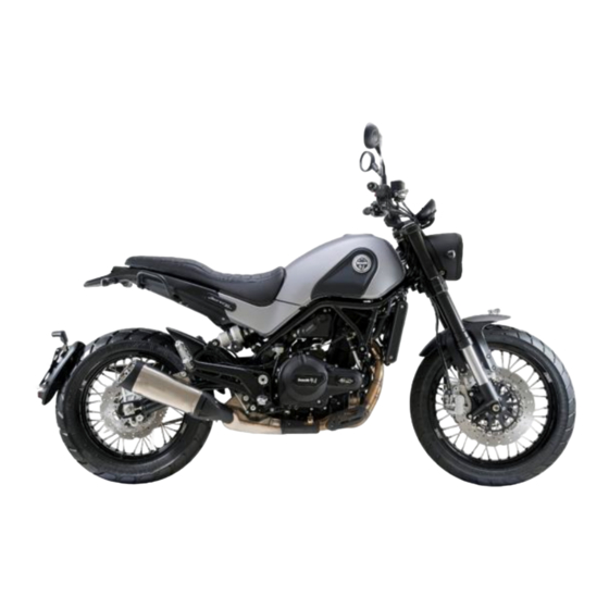 Benelli Leoncino 500 trail Manuales