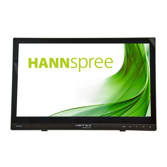 HANNspree Hanns.G HT161HNB Manual De Usuario
