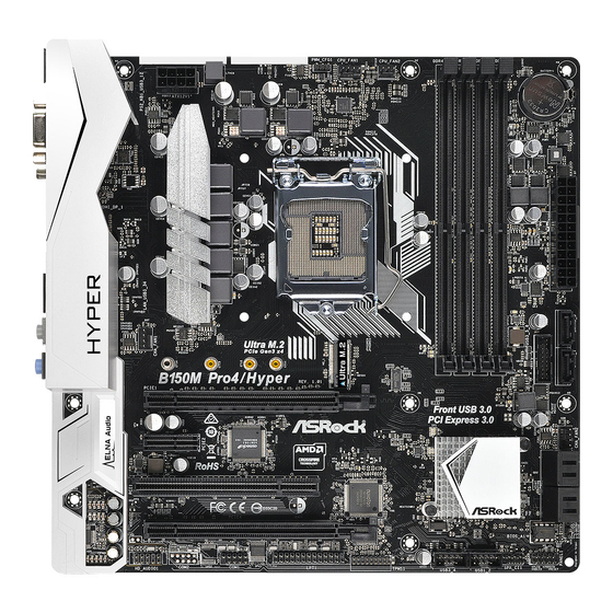 ASROCK B150M Pro4/Hyper Manuales