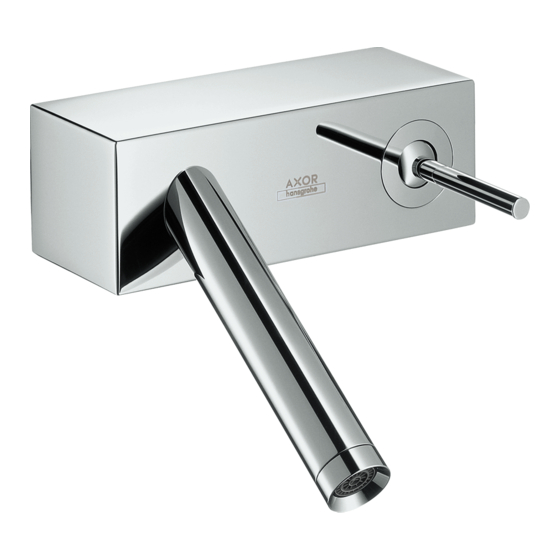 Hansgrohe AXOR Starck X 10074000 Manuales