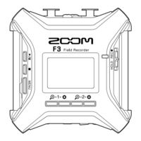 Zoom F3 Manual De Instrucciones