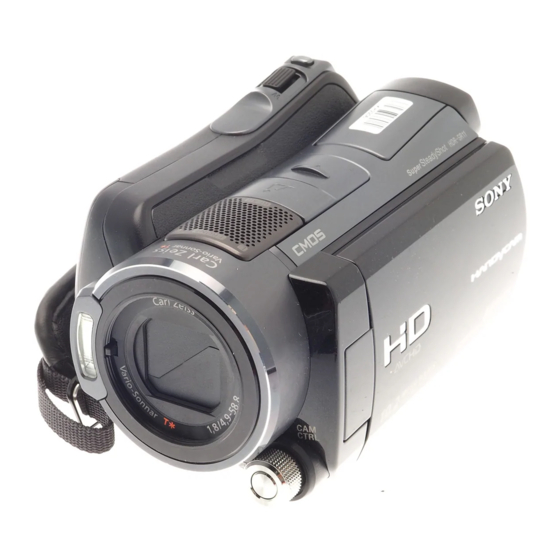 Sony Handycam HDR-SR11E Manual De Instrucciones