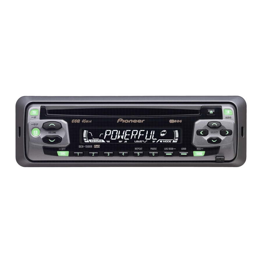 Pioneer DEH-1530R Manual De Instrucciones