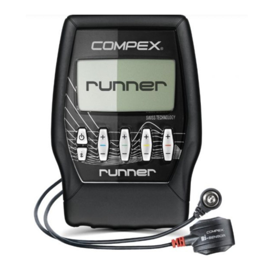 Compex runner Manual De Instrucciones