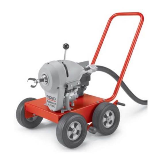 RIDGID K-1500G Manuales