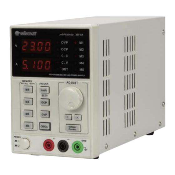 Velleman LABPS3005D Manual Del Usuario