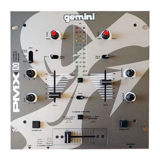 Gemini PMX-120 Manuales