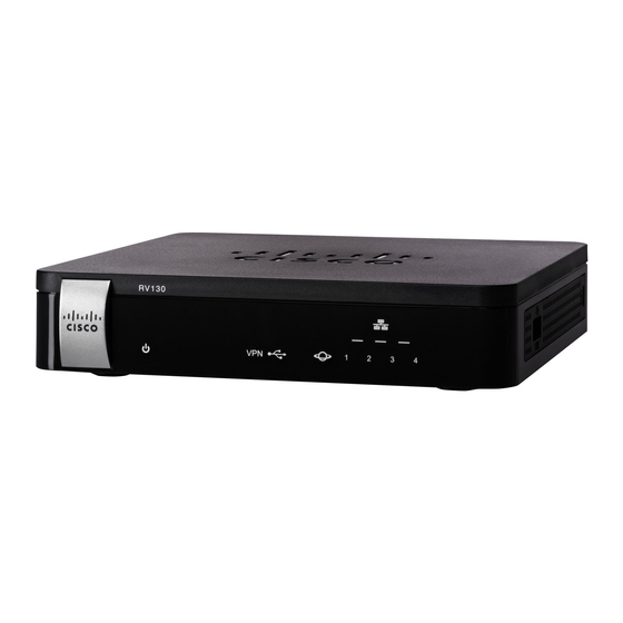Cisco RV130 Guia De Inicio Rapido