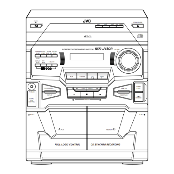 JVC CA-MXJ150R Manual De Instrucciones