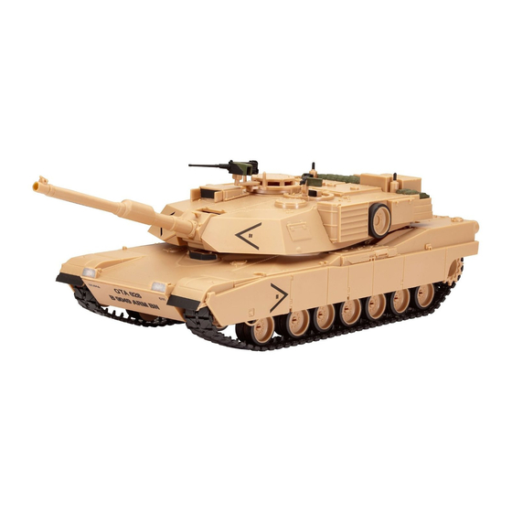 REVELL ABRAMS M1A1 TANK Manual De Instrucciones