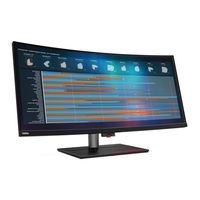 Lenovo ThinkVision P40w-20 Guia Del Usuario
