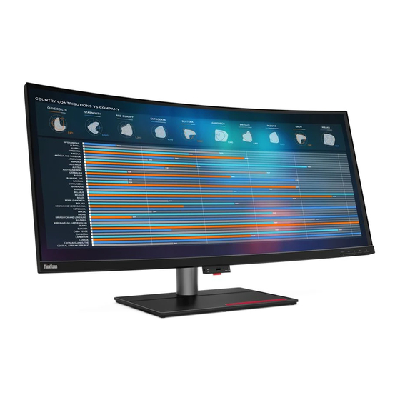 Lenovo ThinkVision P40w-20 Guia Del Usuario
