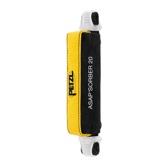Petzl ASAP'SORBER 20 Folleto De Instrucciones