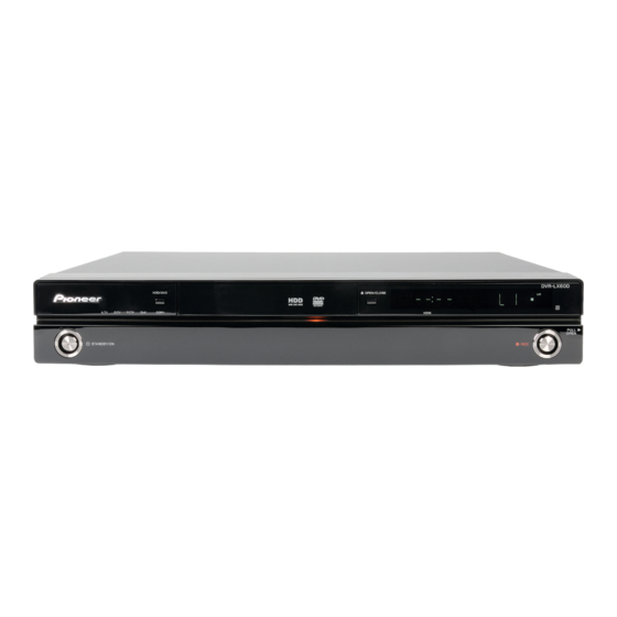 Pioneer DVR-LX60D Manuales