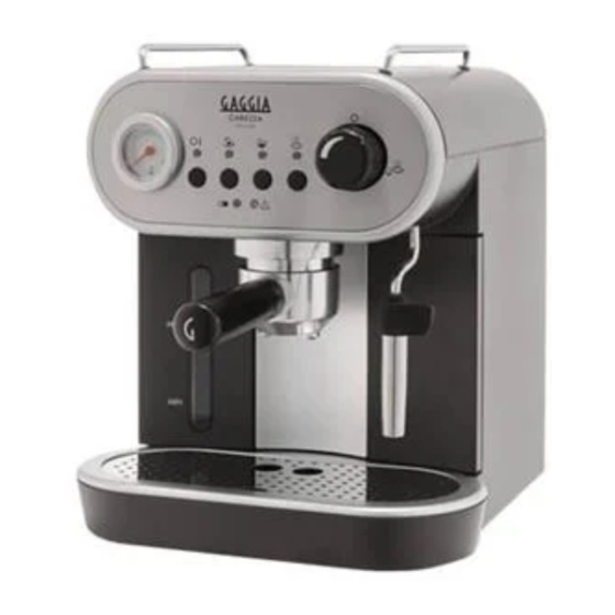 Gaggia CAREZZA SIN 042 GM Instrucciones De Uso