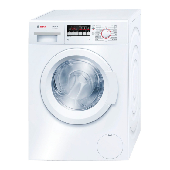 Bosch WAK24278EE Instrucciones De Uso Y Montaje