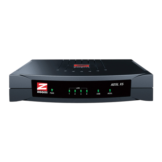 Zoom ADSL X5 Guia De Inicio Rapido