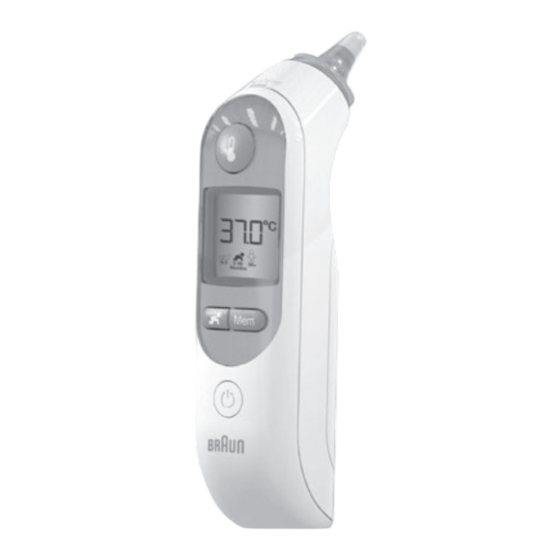 Braun ThermoScan Manual Del Usuario