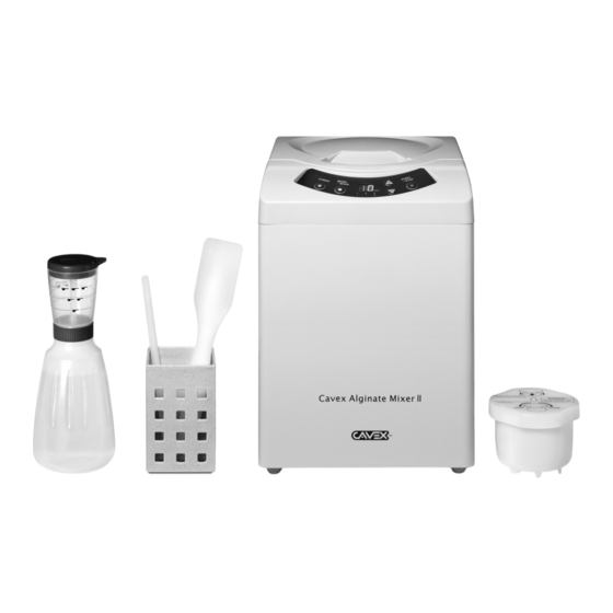 Cavex Alginate Mixer II Modo De Empleo