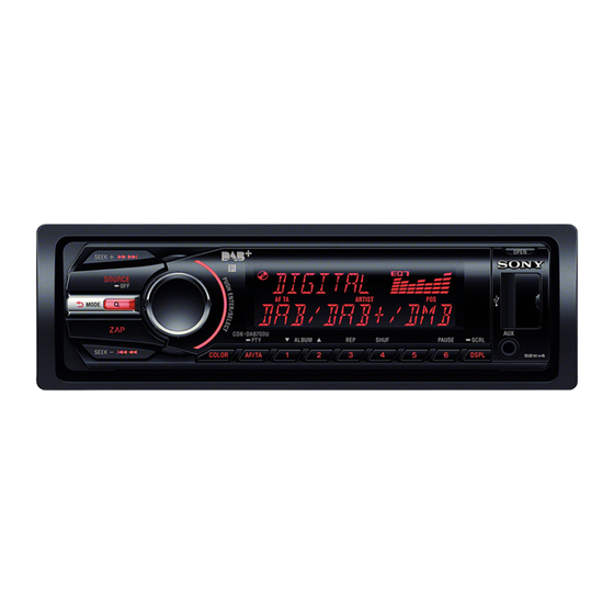 Sony CDX-DAB700U Instrucciones De Uso